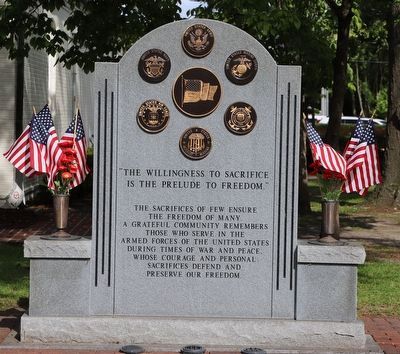 Perquimans County Veterans Memorial Marker image. Click for full size.