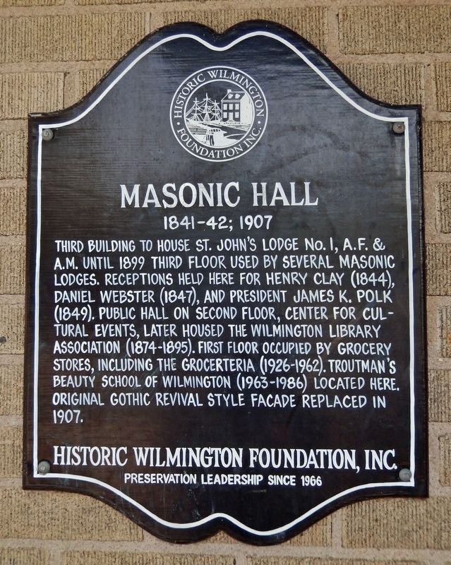 Masonic Hall Marker image. Click for full size.