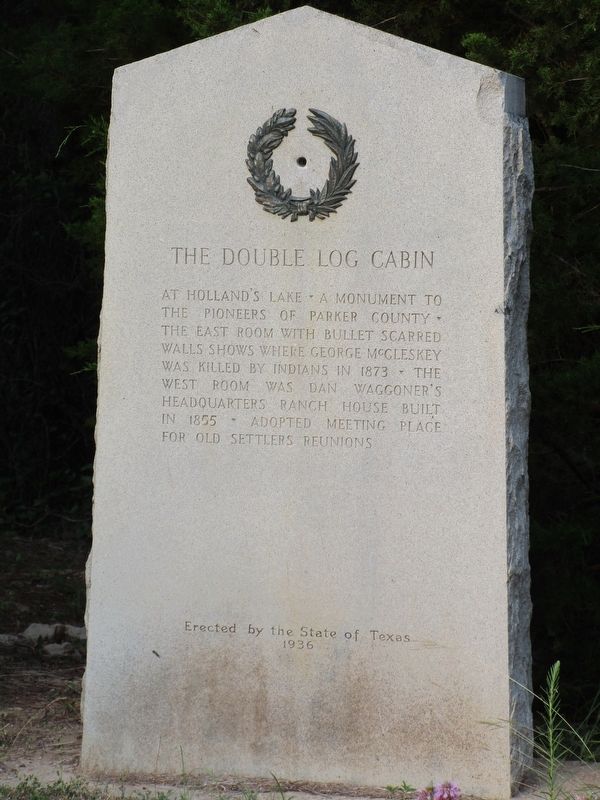 The Double Log Cabin Marker image. Click for full size.