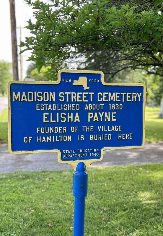 Madison Street Cemetery Marker. Click for full size. Madison Street Cemetery Marker image. Click for full size.