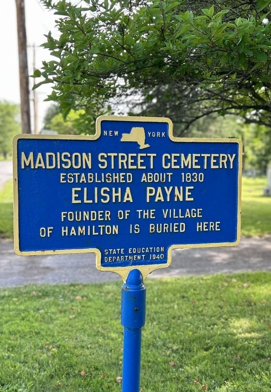 Madison Street Cemetery Marker image. Click for full size.
