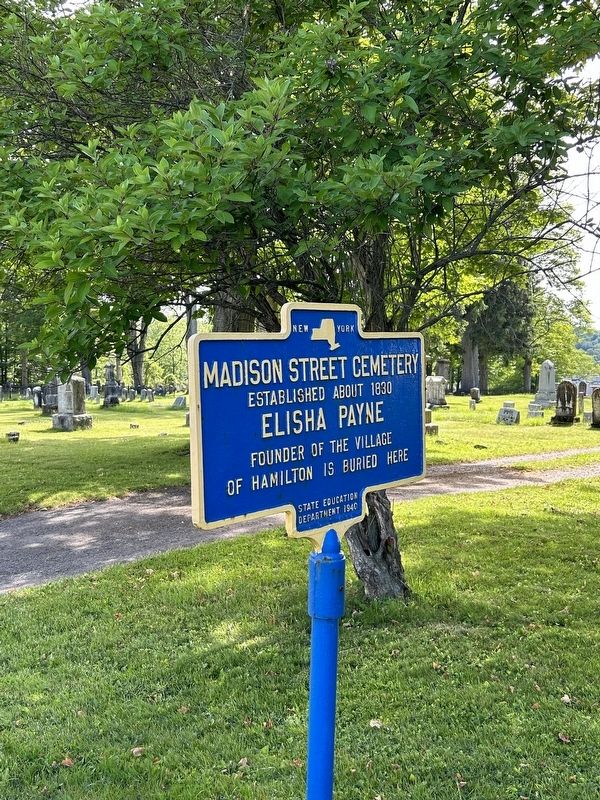 Madison Street Cemetery Marker. Click for full size. Madison Street Cemetery Marker image. Click for full size.