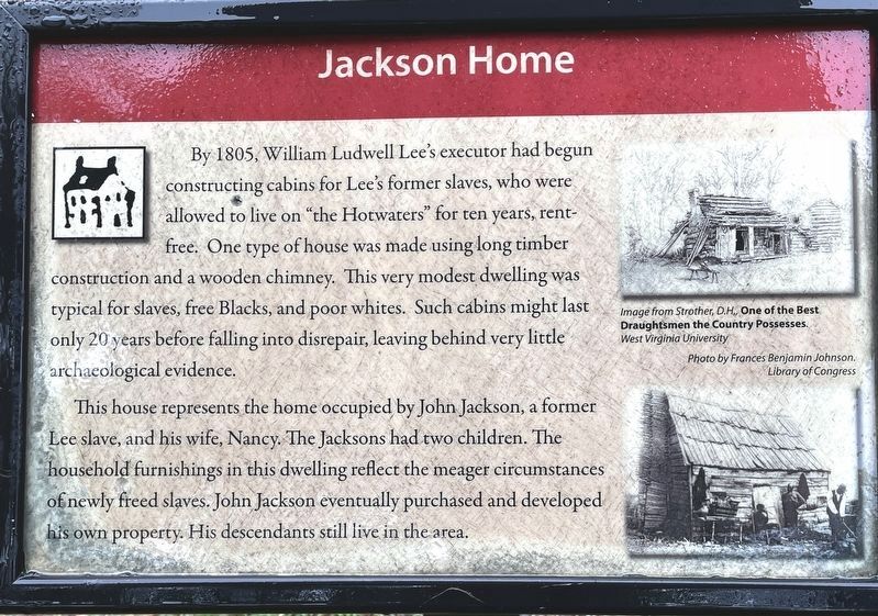 Jackson Home Marker image. Click for more information.