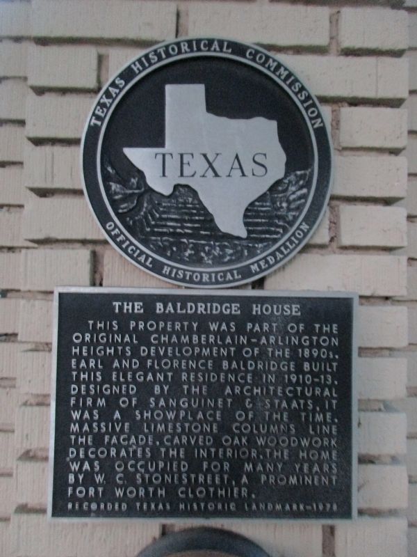 Baldridge House Marker image. Click for full size.