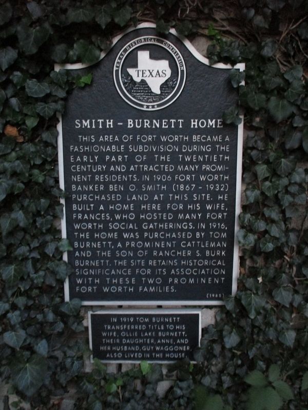 Smith-Burnett Home Marker image. Click for full size.