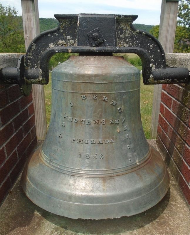 Bell in Tylersville Community Cemetery. Click for full size. Bell in Tylersville Community Cemetery image. Click for full size.