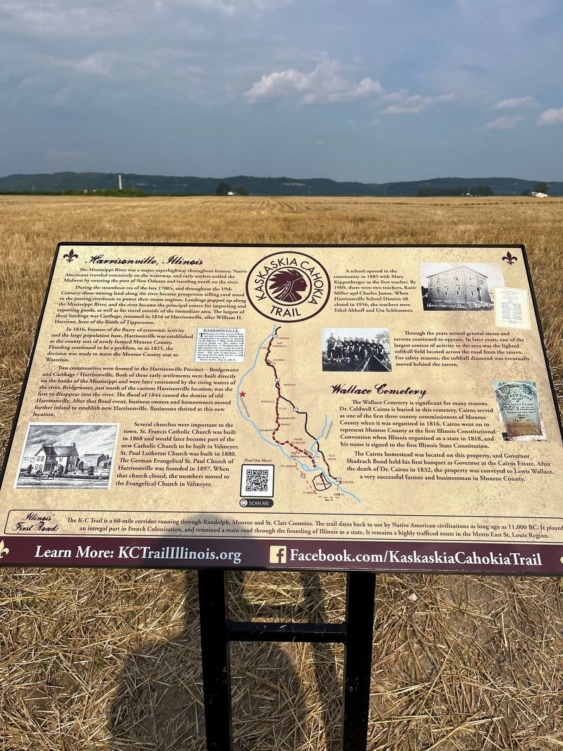 Harrisonville, Illinois Marker. Click for full size. Harrisonville, Illinois Marker image. Click for full size.