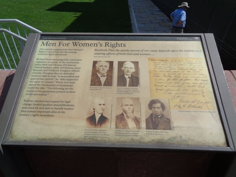 Men For Women's Rights Marker. Click for full size. Men For Women's Rights Marker image. Click for full size.