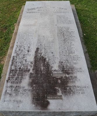 Pitt County Supreme Sacrifice Memorial Marker image. Click for full size.