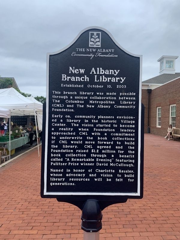 New Albany Branch Library Marker image. Click for full size.