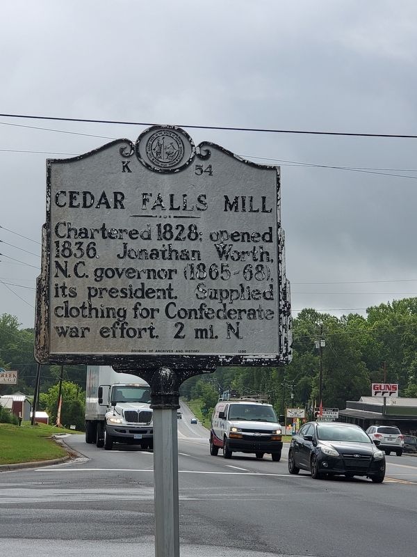 Cedar Falls Mill Marker image. Click for full size.