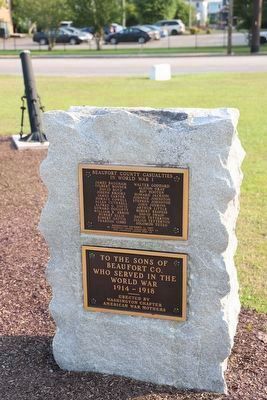 Beaufort County World War I Memorial. Click for full size. Beaufort County World War I Memorial image. Click for full size.