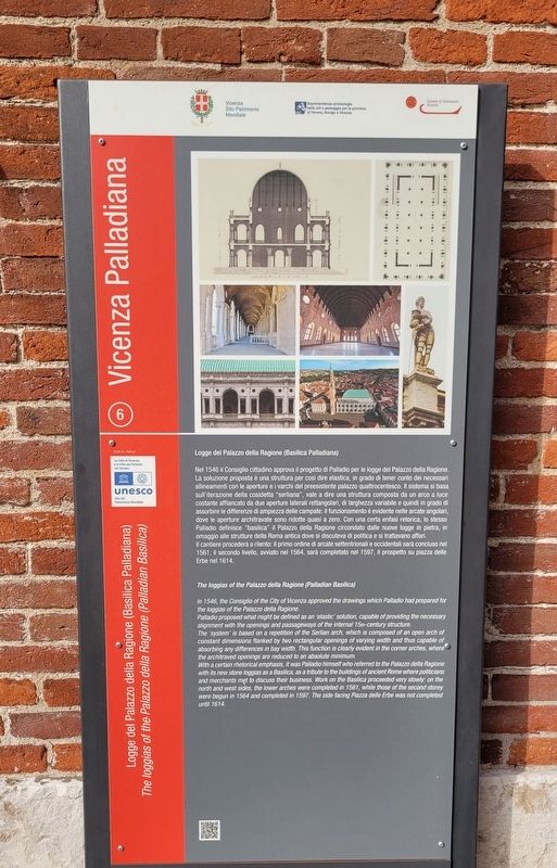 Basilica Palladiana / Palladian Basilica Marker. Click for full size. Basilica Palladiana / Palladian Basilica Marker image. Click for full size.