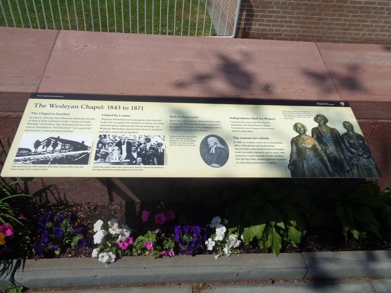 The Wesleyan Chapel: 1843 to 1871 Marker. Click for full size. The Wesleyan Chapel: 1843 to 1871 Marker image. Click for full size.