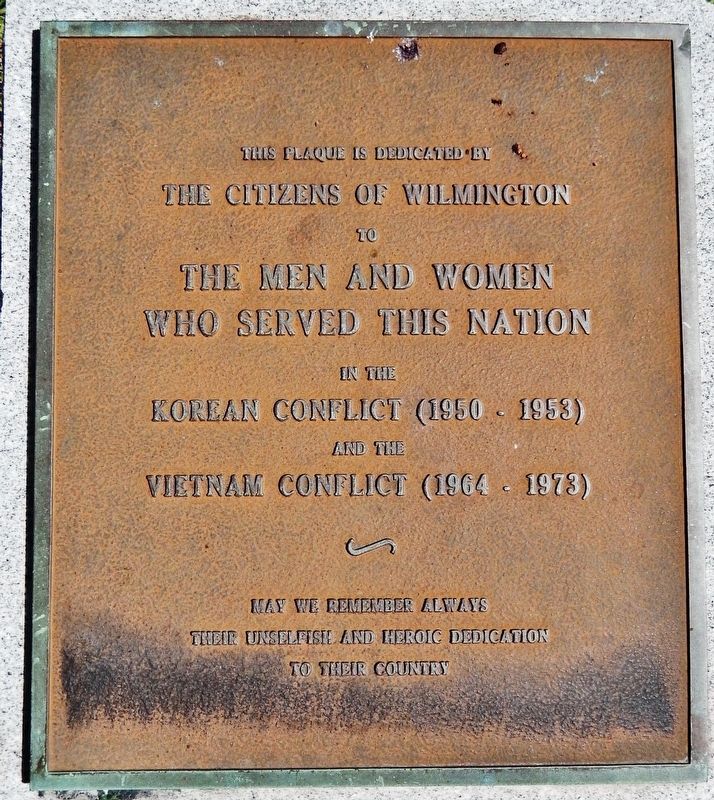 Wilmington & New Hanover County War Memorial<br>(<i>west panel</i>) image. Click for full size.