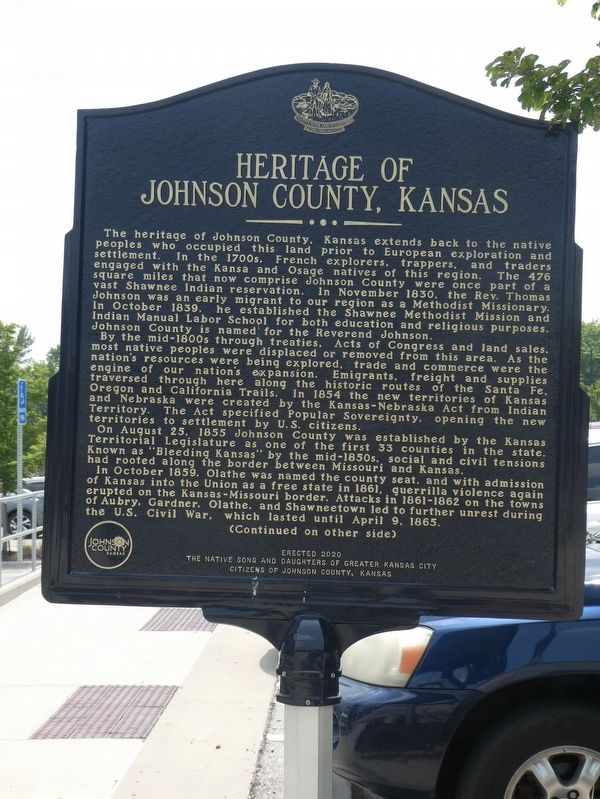 Heritage of Johnson County, Kansas Marker image. Click for full size.