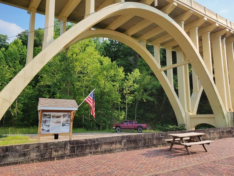 Welcome The 1828 Historical "S" Blaine Bridge Marker. Click for full size. Welcome The 1828 Historical "S" Blaine Bridge Marker image. Click for full size.