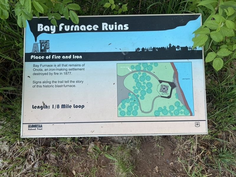 Bay Furnace Ruins Marker image. Click for full size.