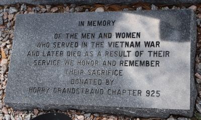 Horry County Vietnam Fallen Comrades Memorial - Supplemental image. Click for full size.