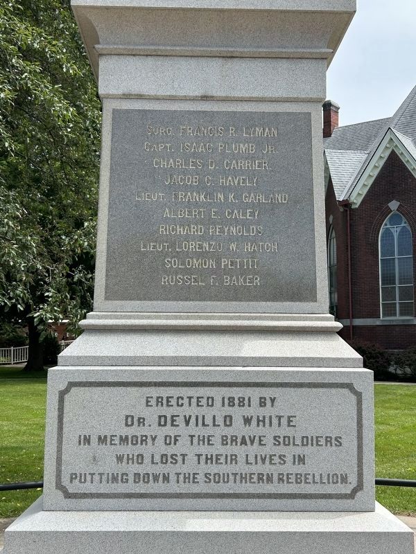 Sherburne Civil War Monument image. Click for full size.