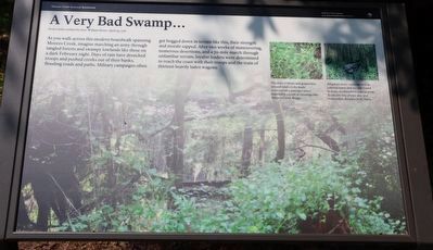 A Very Bad Swamp ... Marker. Click for full size. A Very Bad Swamp ... Marker image. Click for full size.