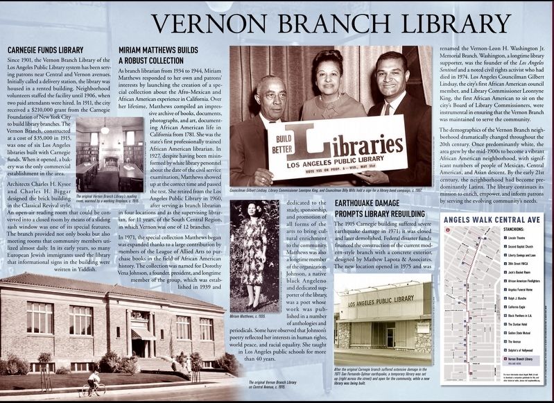 Vernon Branch Library Marker image. Click for full size.