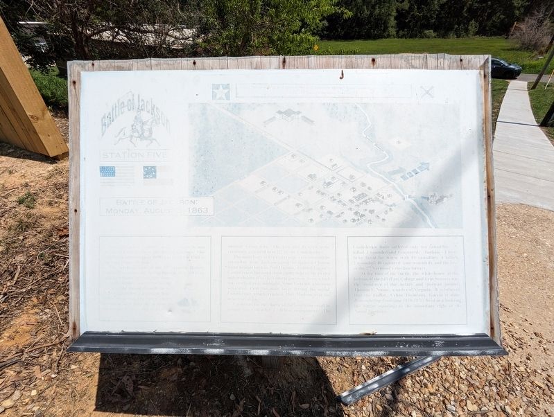 Battle of Jackson Marker. Click for full size. Battle of Jackson Marker image. Click for full size.