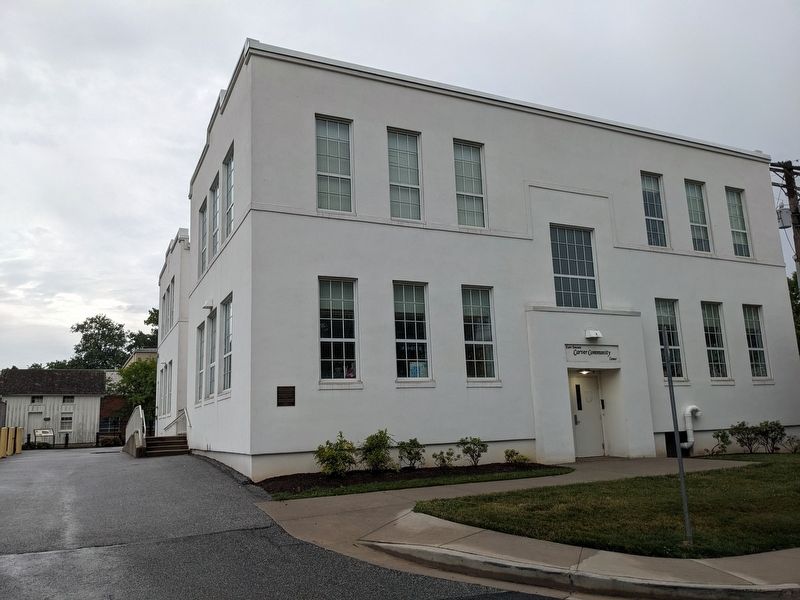 Carver (Colored) High School Marker and building. Click for full size. Carver (Colored) High School Marker and building image. Click for full size.