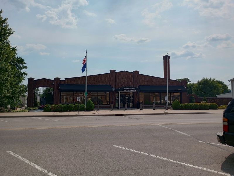Klausing Packard Dealership (Lawrenceburg Police Department). Click for full size. Klausing Packard Dealership (Lawrenceburg Police Department) image. Click for full size.