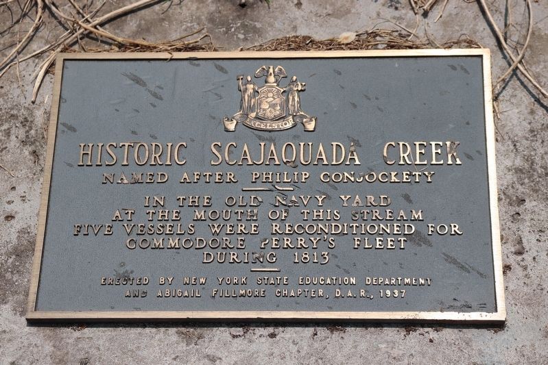 Historic Scajaquada Creek Marker image. Click for full size.