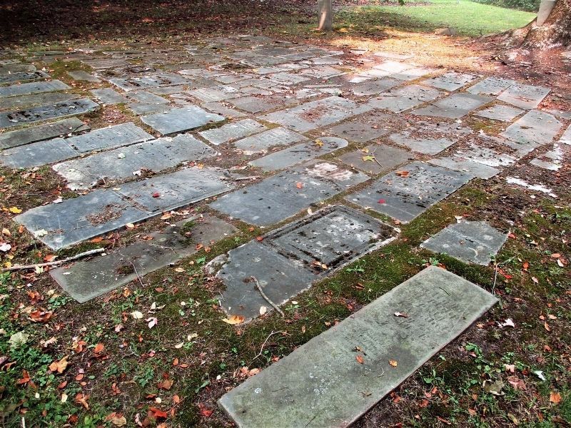 Gravestones in the Old Baptist Cemetery. Click for full size. Gravestones in the Old Baptist Cemetery image. Click for full size.
