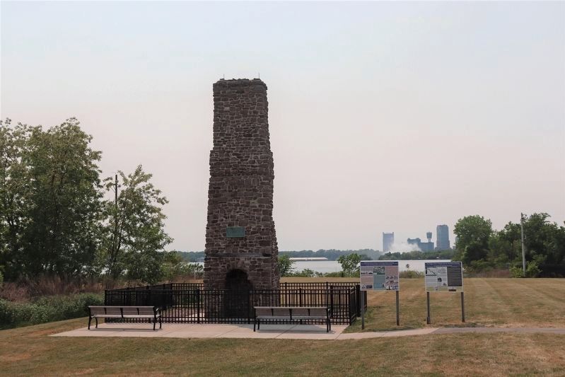 Old Stone Chimney Marker image. Click for full size.