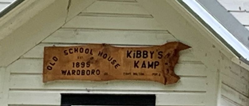 Old Schoolhouse / Kibbys Kamp Marker image. Click for full size.