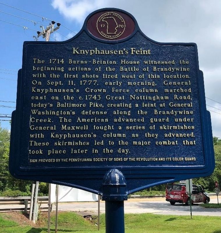 Knyphausen's Feint Marker. Click for full size. Knyphausen's Feint Marker image. Click for full size.
