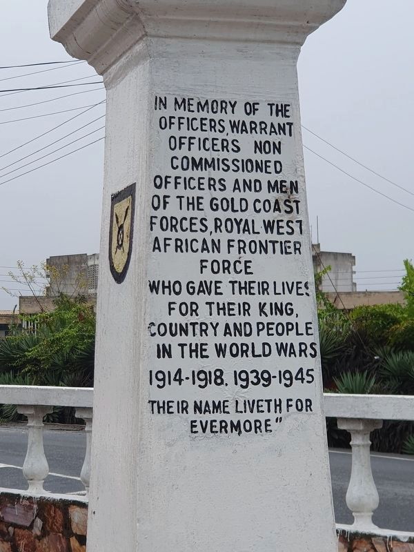 Royal West African Frontier Force Memorial Marker. Click for full size. Royal West African Frontier Force Memorial Marker image. Click for full size.