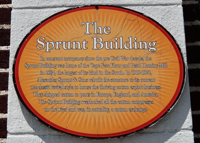 The Sprunt Building Marker image. Click for full size.