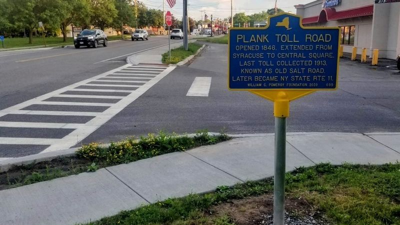 Plank Toll Road Marker image. Click for full size.