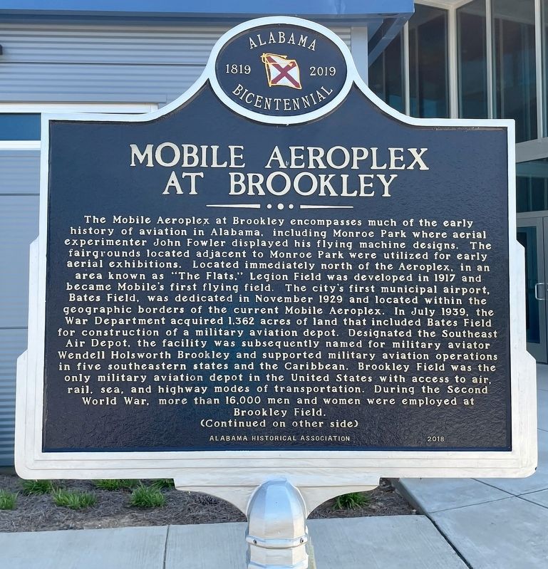 Mobile Aeroplex at Brookley Marker image. Click for full size.