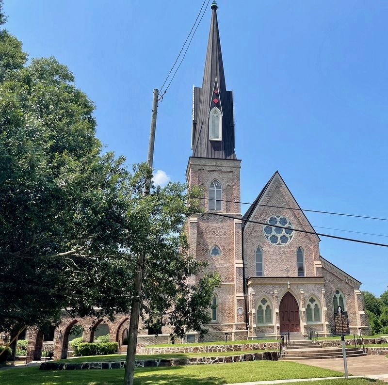 Trinity Episcopal Church and Marker. image. Click for full size.
