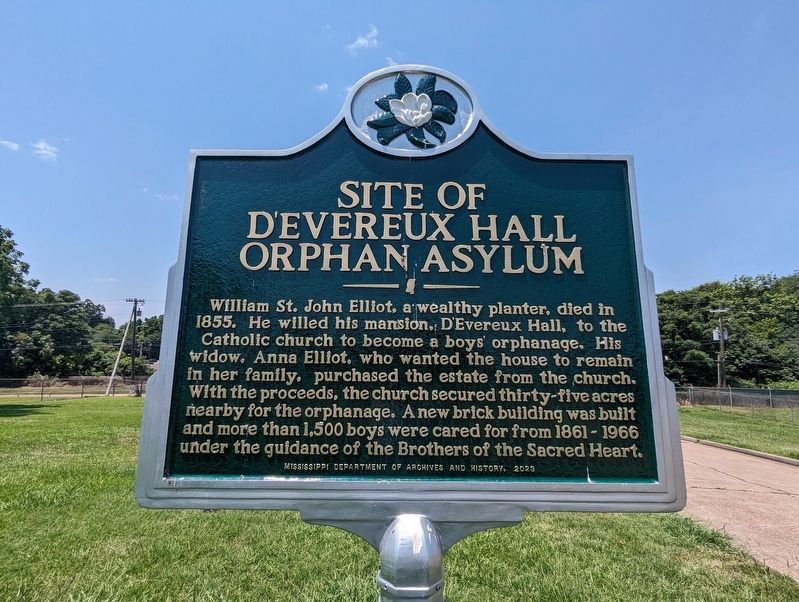 Site of D'Evereux Hall Orphan Asylum Marker. Click for full size. Site of D'Evereux Hall Orphan Asylum Marker image. Click for full size.