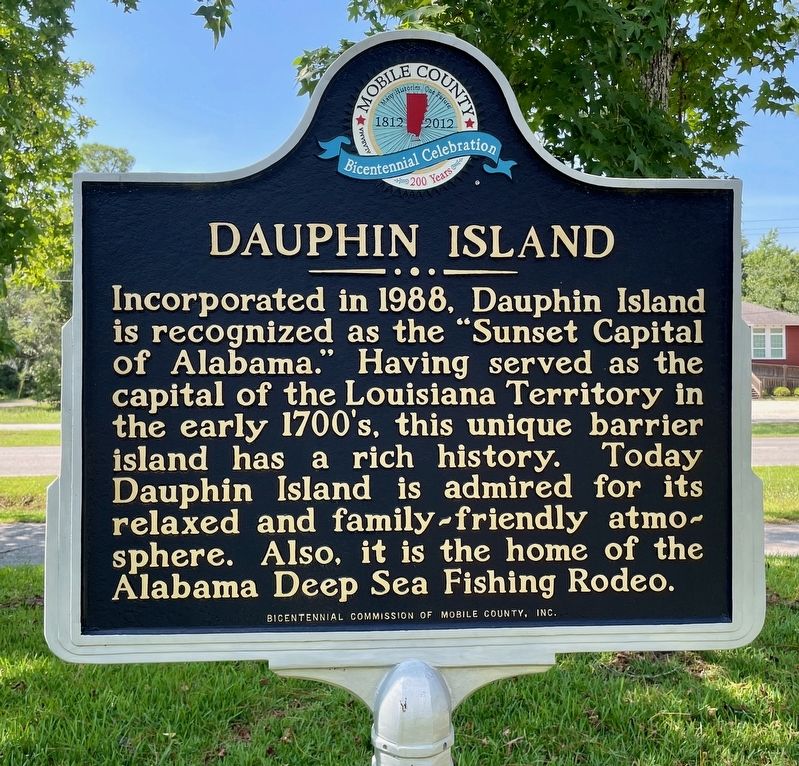 Dauphin Island Marker image. Click for full size.