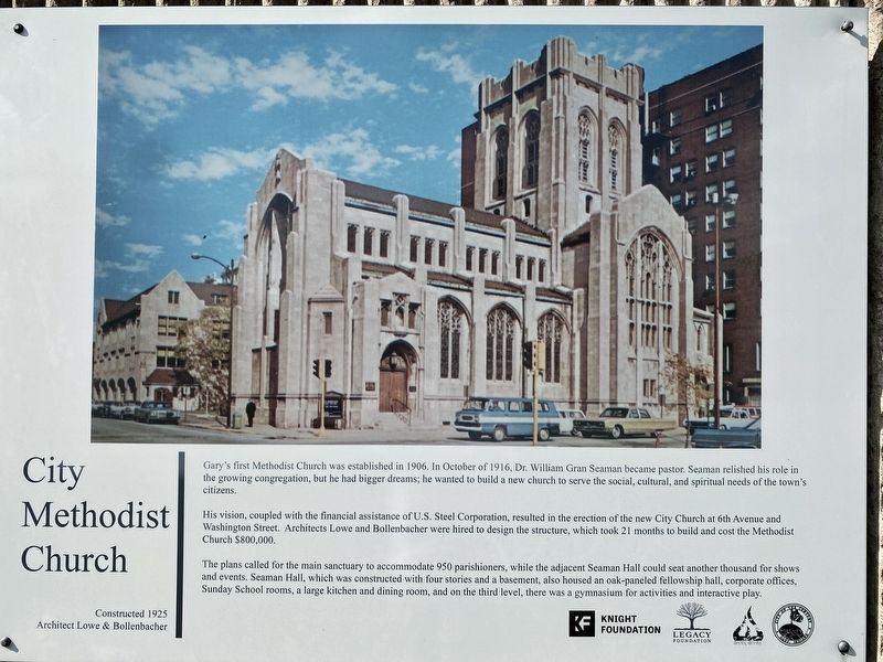 City Methodist Church Marker image. Click for full size.