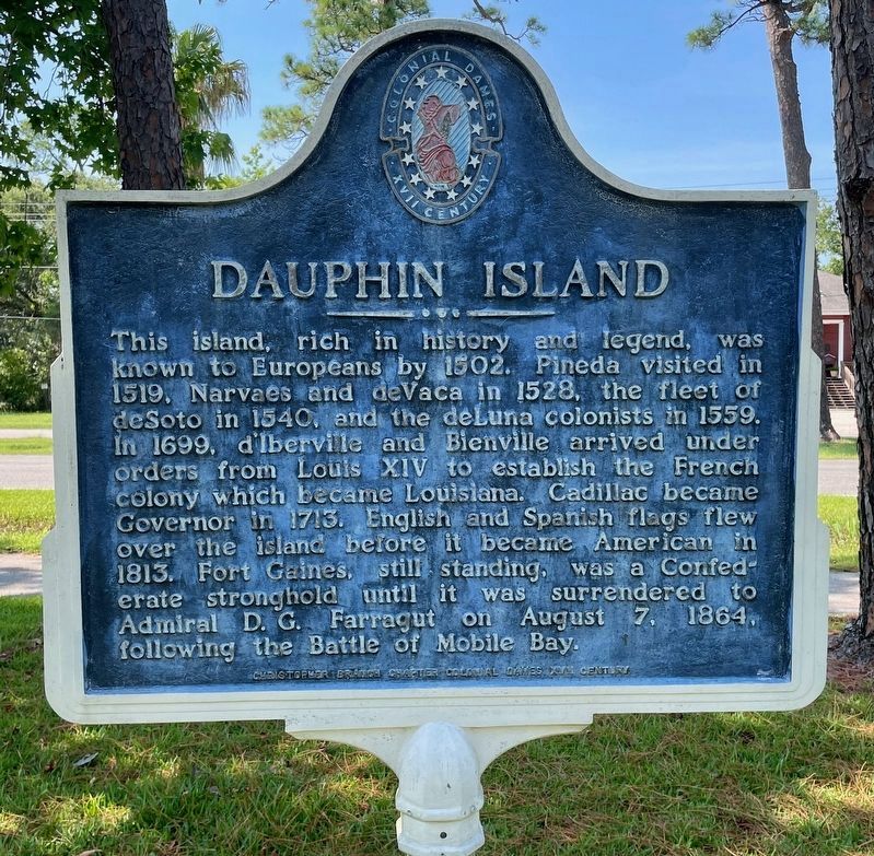 Dauphin Island Marker image. Click for full size.