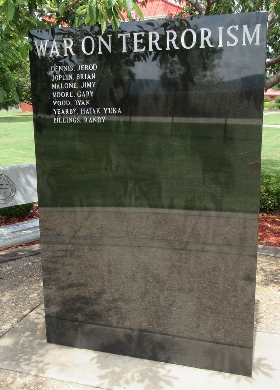 Choctaw Nation War On Terrorism Memorial Marker. Click for full size. Choctaw Nation War On Terrorism Memorial Marker image. Click for full size.