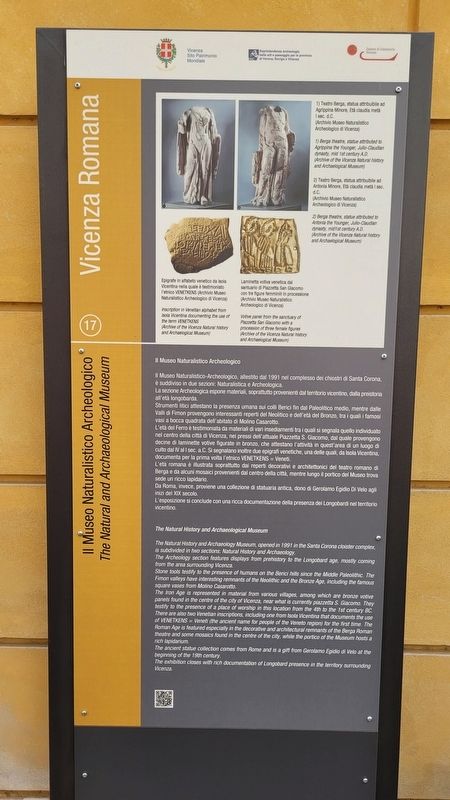 Il Museo Naturalistico Archeologico / The Natural and Archaeological Museum Marker. Click for full size. Il Museo Naturalistico Archeologico / The Natural and Archaeological Museum Marker image. Click for full size.