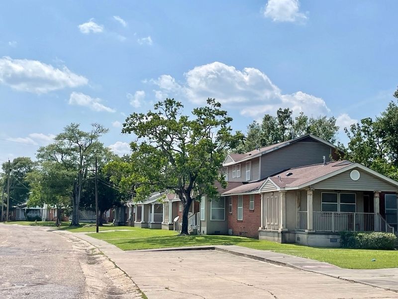 View of some of the Thomas James Place homes near the marker. image. Click for full size.