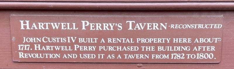 Hartwell Perry�s Tavern Marker image. Click for full size.