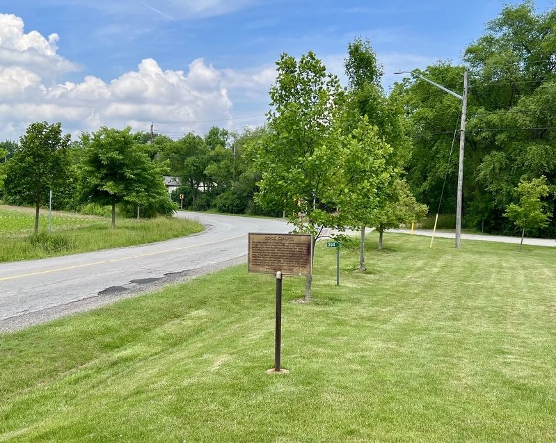 Rock Chapel Marker, looking north image. Click for full size.