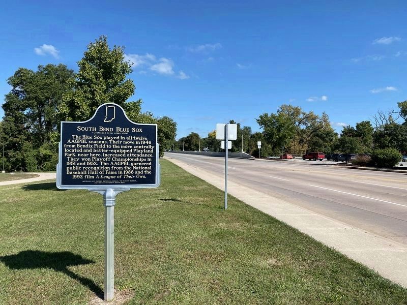 Marker on west side of Ironwood Drive just south of the St. Joe River image. Click for full size.