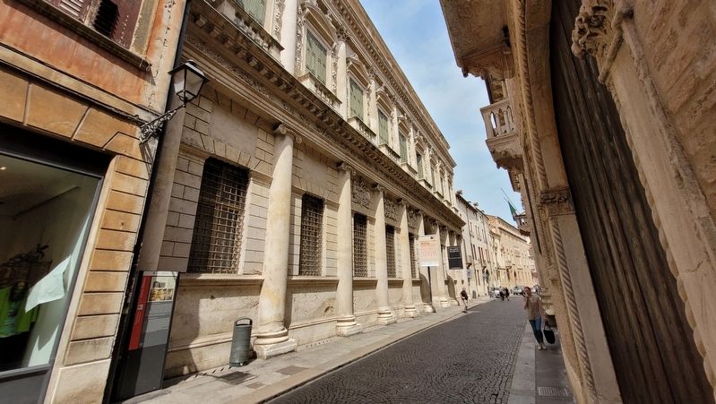 The Barbarano Palace and Marker. Click for full size. The Barbarano Palace and Marker image. Click for full size.